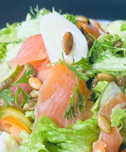 trout salad Mindo Ecuador